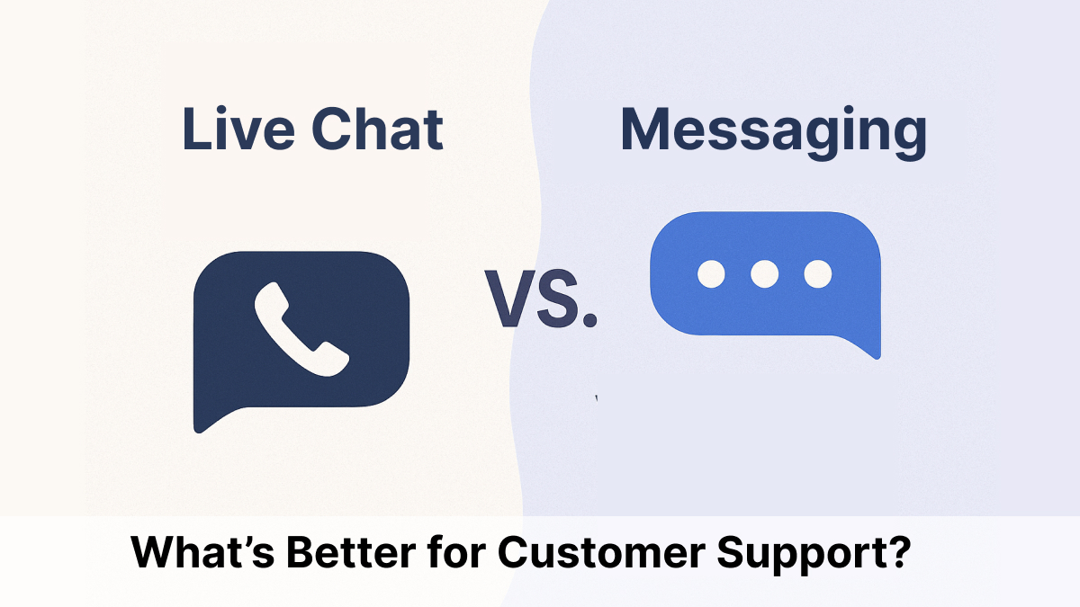Live Chat vs Messaging